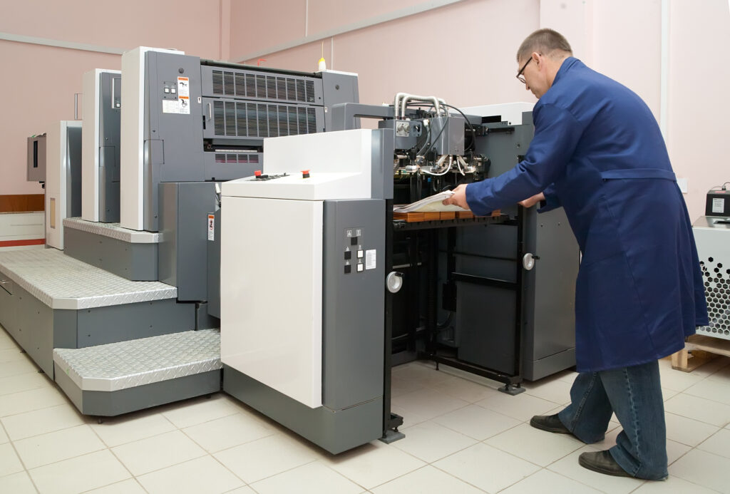 working offset printer R G Polymers